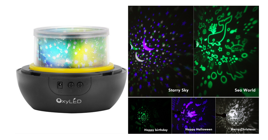 OxyLED Projection Night Light Only $13.99 with Promo Code on Amazon!