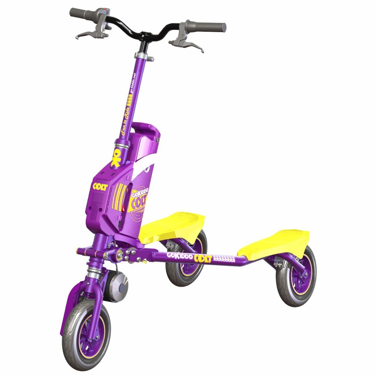 Go-Kiddo COLT Electric Carving Scooter (Purple) Just $97.83 Shipped!