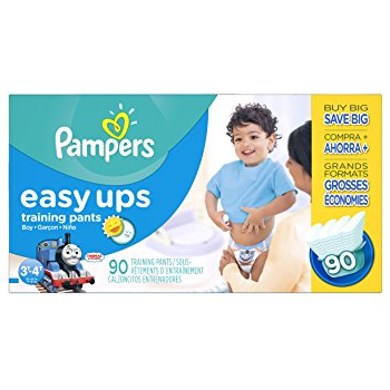 Amazon: Pampers Boys Easy Ups Training Underwear (size 3T-4T) 90 Count Just $19.28!