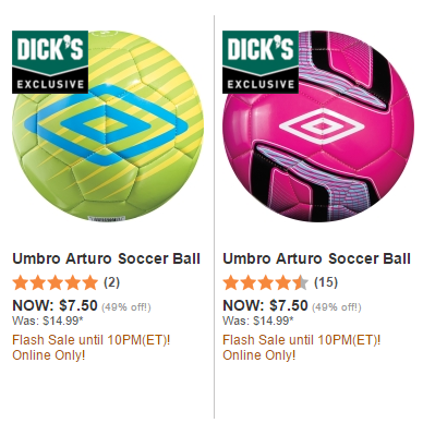 Dick’s Sporting Goods: Umbro Arturo Soccer Balls Only $7.49 Shipped! (Sizes 3,4 & 5)