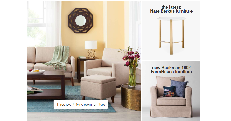 Save 30% Off Select Living Room Furniture TODAY ONLY at Target! (Oct 11th)
