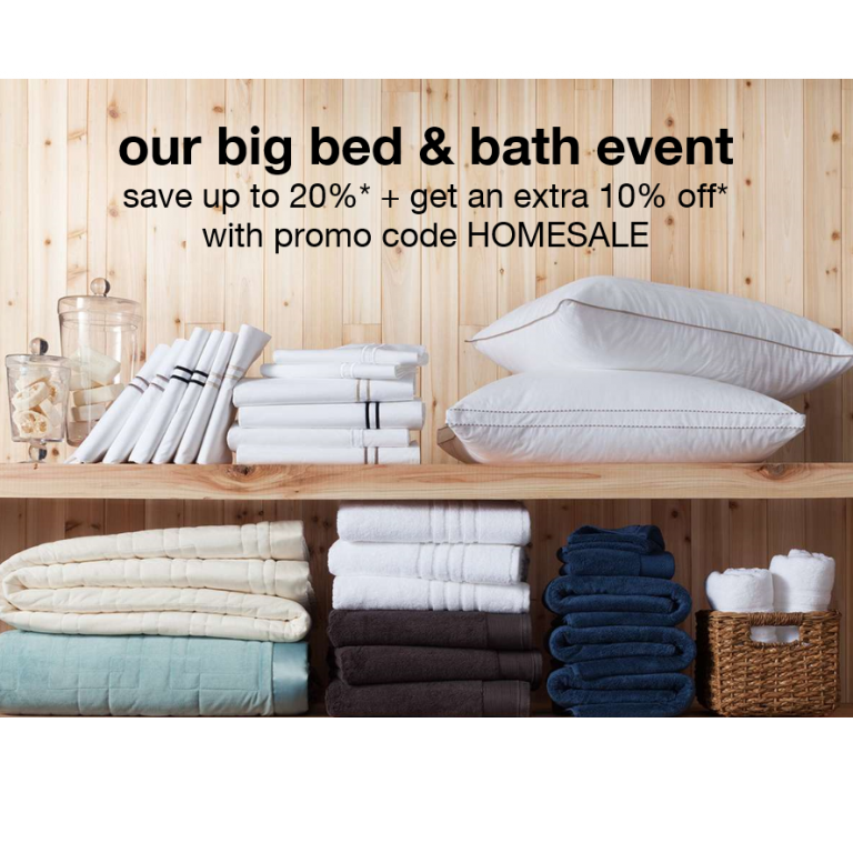 Target Bed & Bath Event! Save Up to 20% + Get an Extra 10% Off at Checkout!