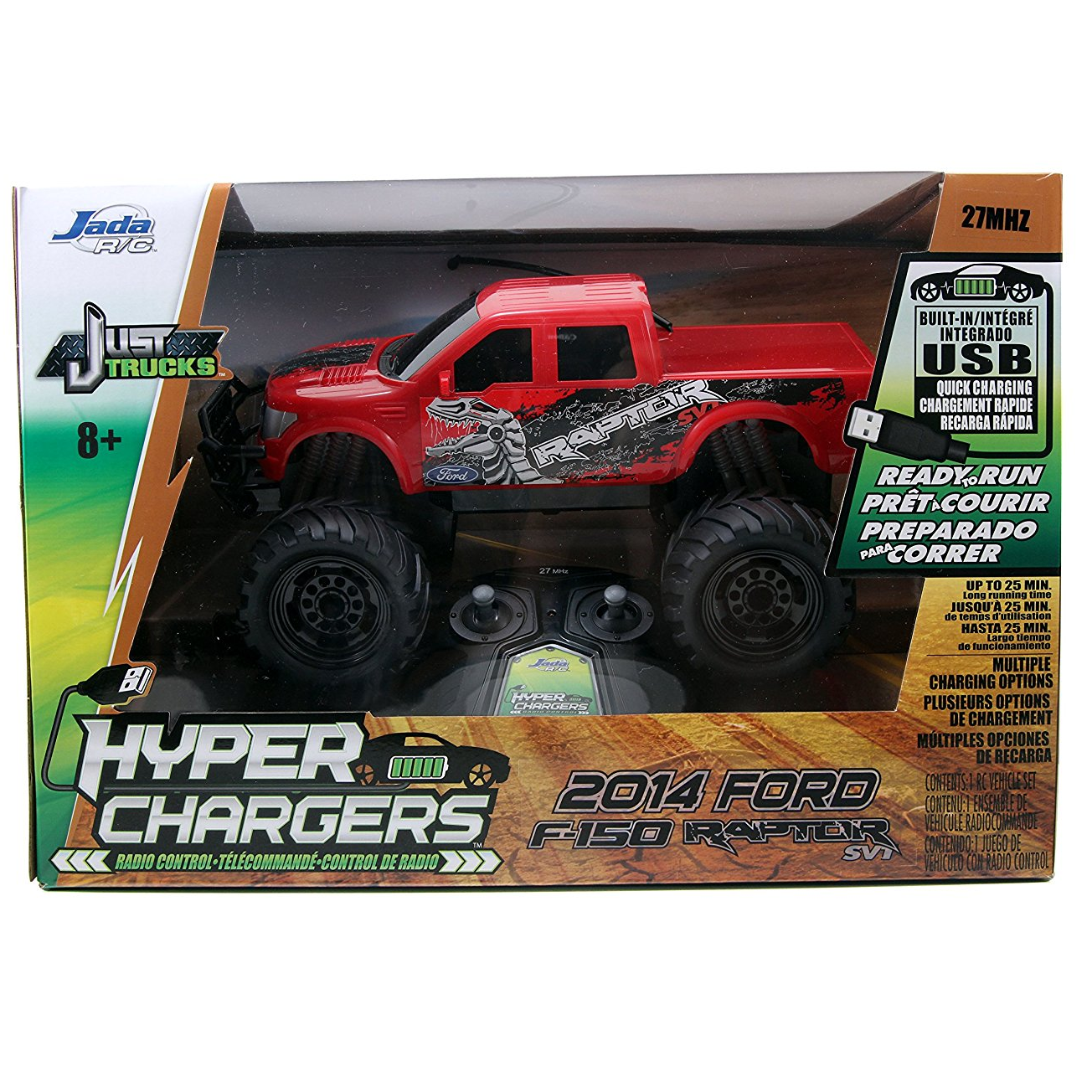 Amazon: Jada Toys HyperChargers Just Truck 2014 Ford F-150 SVT Raptor R/C Vehicle Only $19.99!