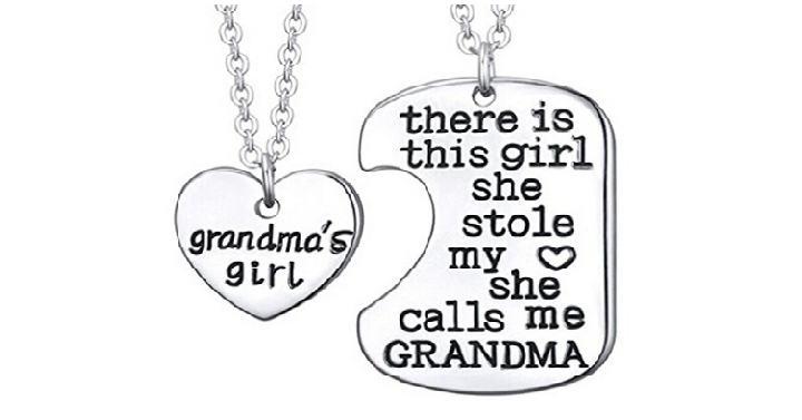 “Grandma’s Girl” Necklaces – 2 Necklace Set Only $12.97! (Reg. $20) Cute Gift Idea!