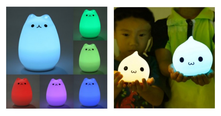 Colorful LED Cartoon Night Lights for only $6.26 Shipped! (Reg. $12.52)