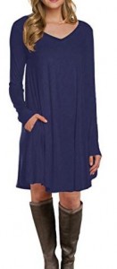 Amazon: LILBETTER Women’s Long Sleeve Pocket Casual Loose T-Shirt Dress as low as $12.99! (Reg. $44.99)