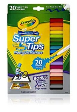 Crayola 20 Ct Super Tips Washable Markers Only $2.79! (Reg. $3.99)