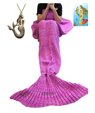 Knitted Mermaid Blanket Tail for Bigger Kids and Adults Only $19.88! (Reg. $145)