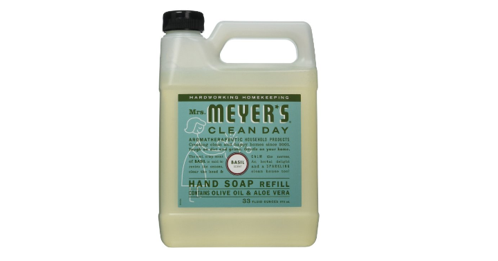 Mrs. Meyers Liquid Hand Soap Refill, Basil Scent (33 Oz) Only $4.18 Shipped!