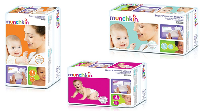 WOW! New 20% off Coupon for Munchkin Super Diaper Packages = Diapers Only $0.10 Each! (Stock up Price)
