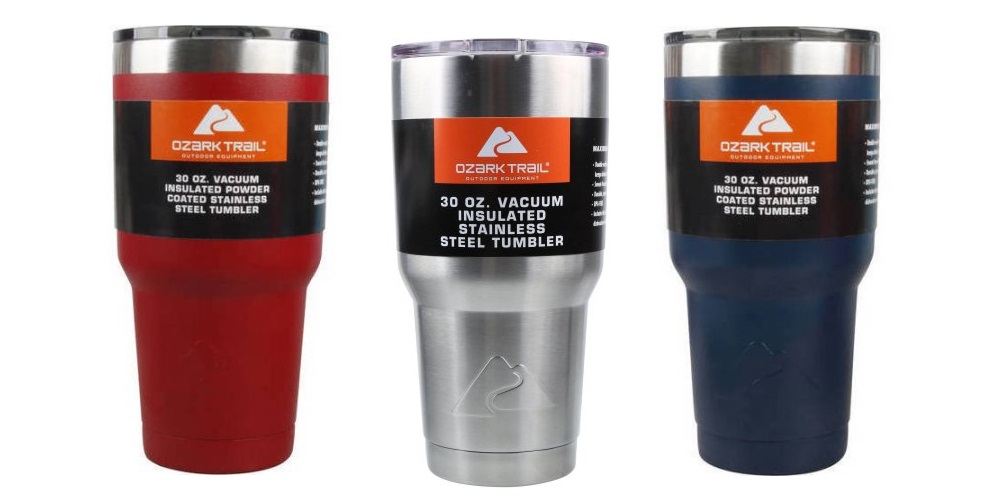 Ozark Trail 30-Ounce Double-Wall, Vacuum-Sealed Tumbler Only $9.74!!