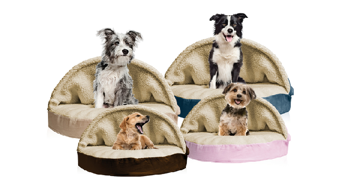 Round Faux Sheepskin Snuggery Pet Bed for only $19.99! (Reg. $64.99)