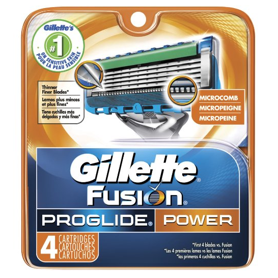 Gillette Fusion Proglide Cartridges (4 Count) Only $12.14 Shipped!