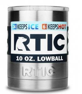 RTIC Stainless Steel Lowball with Lid 10oz $13.23!