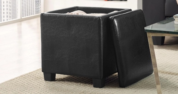 Essential Home Lidded Storage Ottoman Only $17.99!!