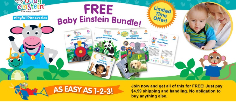 Get 4 Baby Einstein Books and Discovery Cards for FREE!! Just Pay Shipping!