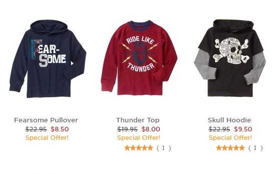 EXTRA 50% Off Clearance at Gymboree! Super Duper Fall Sale Includes Long Sleeve Tees and Hoodies!