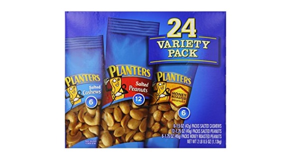 Planters Nut 24-Count Variety Pack Only $8.06 Shipped!! (33¢ per Bag!)