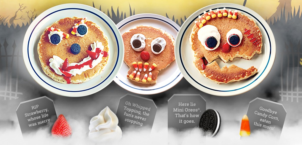 FREE Scary Face Pancakes at IHOP Tomorrow for a Halloween Treat!