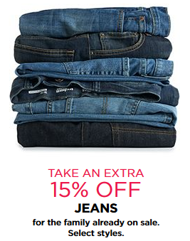 Kohls! Stacking Codes! Earn Kohl’s Cash! Last Day! Jeans for the Whole Family – Extra 15% Off! Urban Pipeline just $16.99!