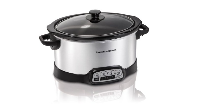 Hamilton Beach Stainless Steel Programmable 5-Quart Slow Cooker—$24.94!