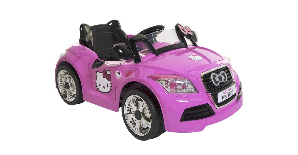 Dynacraft Hello Kitty 6V Battery Powered Sports Car—$99!!
