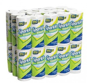 Staples: Sparkle 2-Ply Premium Paper Towels, 30 Rolls, Only $21.99!