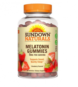 Sundown Naturals Melatonin 5 mg, 60 Gummies $1.82!