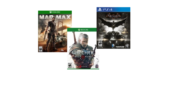 Mad Max, The Witcher, and Batman Games From $12.99!! (Xbox One and PS4)