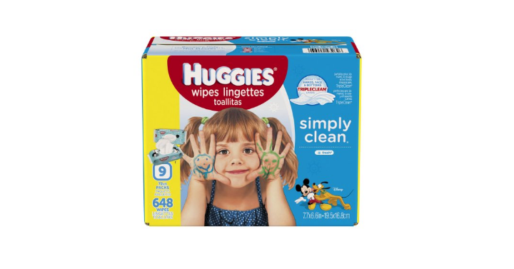 Huggies Simply Clean Baby Wipes, Fresh Scent (648 Ct) Only $11.34 Shipped! That’s Only $0.017 Each= Stock up Price!