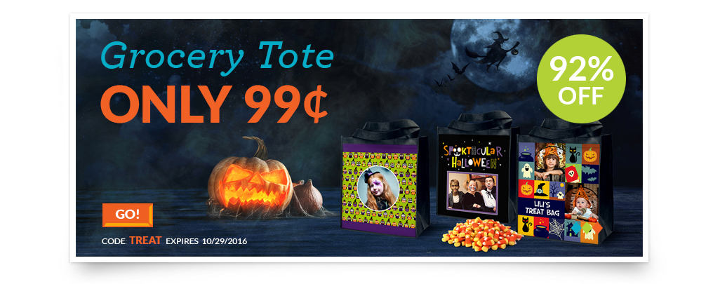 Custom Halloween Tote Bag Only $4.98 Shipped!! (ALL York Photo Customers)