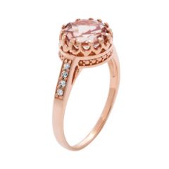 KOHL’S CYBER MONDAY SALE! 14k Rose Gold Over Silver & White Sapphire Crown Ring – Just $35.20! Perfect Gift – So Beautiful!
