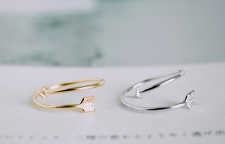 Bow & Arrow Ring in Gold, Silver, or Rose Gold – Just $3.99!