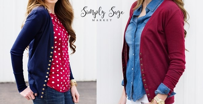 Snap Up Cardigans – Just $11.99!