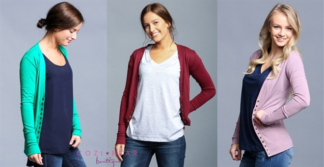 Snap Button Cardigan – Just $12.99!