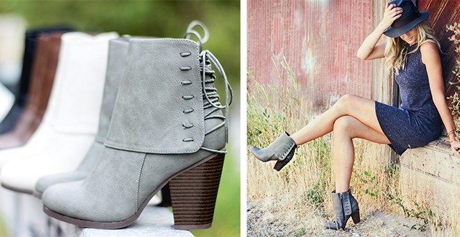 Corset Lace Heeled Bootie – Just $25.99!