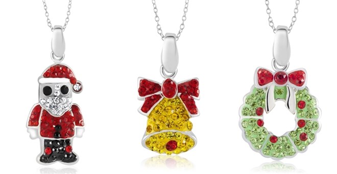 Crystal Christmas Necklace – $5.99! Free shipping!