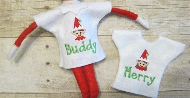 Personalized Elf on the Shelf Shirts Only $7.99!!