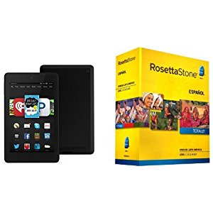 Purchase Rosetta Stone Level 1-5 set for $149.03 and get a free Fire HD 6! Amazon Cyber Monday!