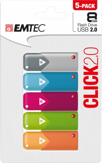 Click 8GB USB 2.0 Type A Flash Drives (5-Pack) – Just $12.99!