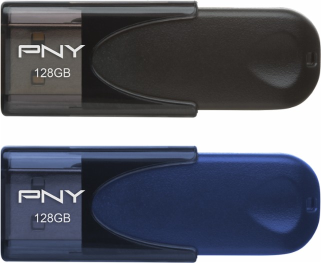 PNY Attaché 128GB USB 2.0 Flash Drives 2-Pack – Just $39.99!