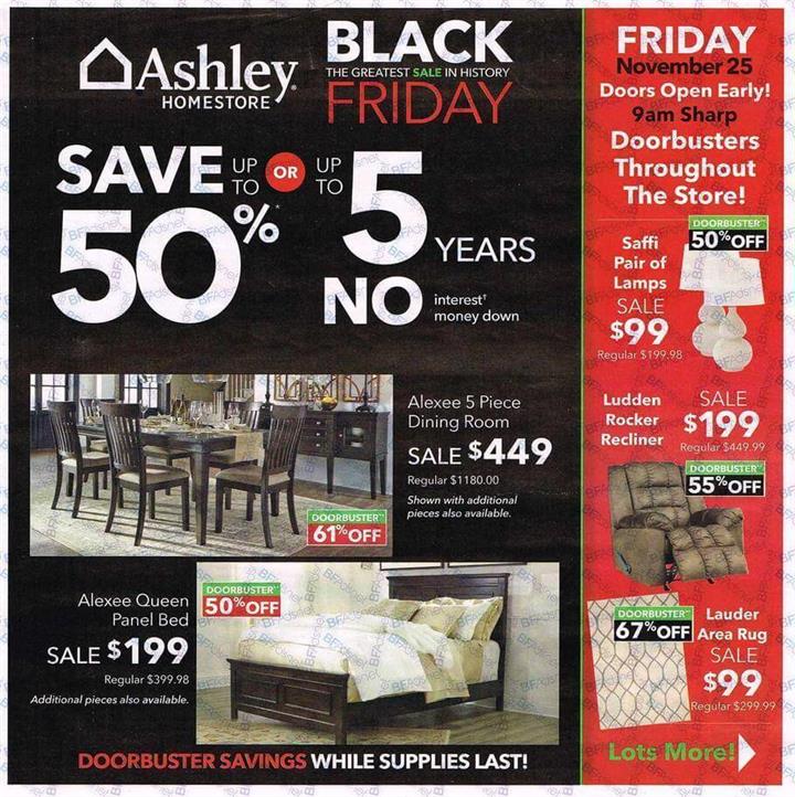 Ashley HomeStore Black Friday 2016 Ad