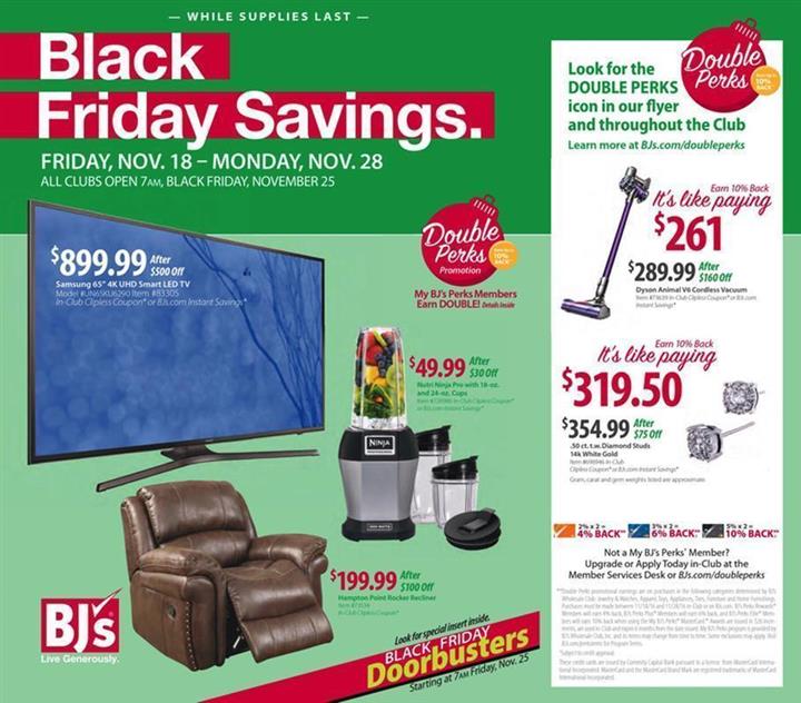 BJ’s Wholesale Black Friday 2016 Ad