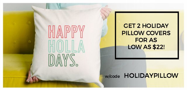 Cents of Style – 2 For Tuesday – Holiday Pillow Covers – 2 for $22! FREE SHIPPING!