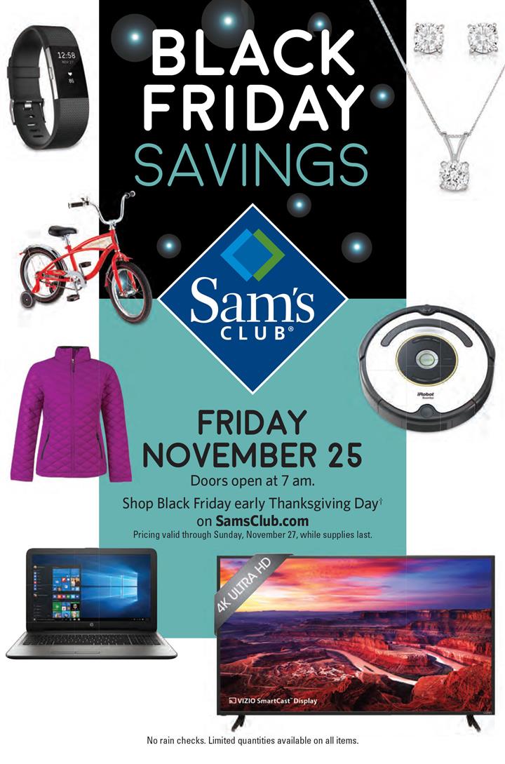 Sam’s Club Black Friday 2016 Ad