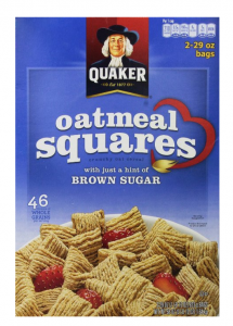 Quaker Oatmeal Squares Crunchy Oatmeal Cereal Two 29oz Bags $7.02 As Add-On!