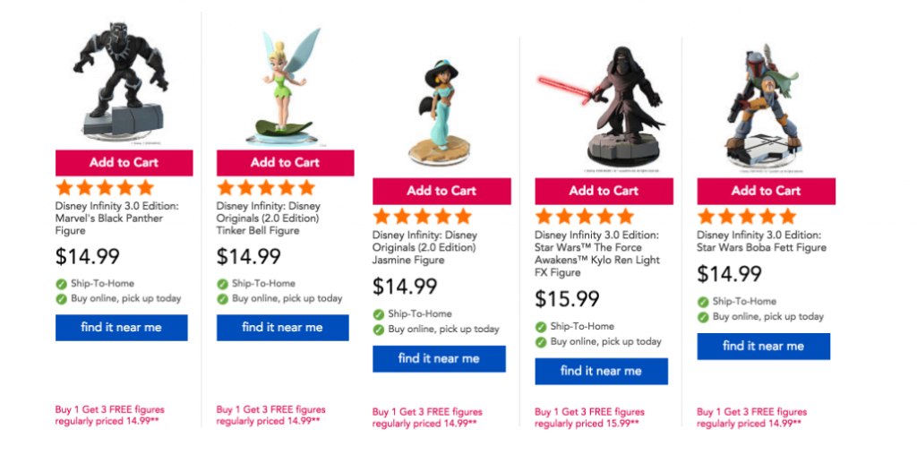 Disney Infinity Single Characters Buy 1 Get 3 FREE At Toys R Us! Plus FREE Shipping!