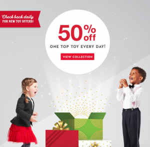 50% Off One Top Toy Every Day Through December 24th,  With Target Cartwheel!