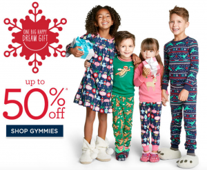 Gymboree Flash Sale Today Only! Gymmies Up To 50% Off & Holiday Dressy & Wear Now Styles 50% Off!
