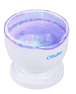 Ohuhu Ocean Wave Night Light Projector and Music Player Just $11.99!